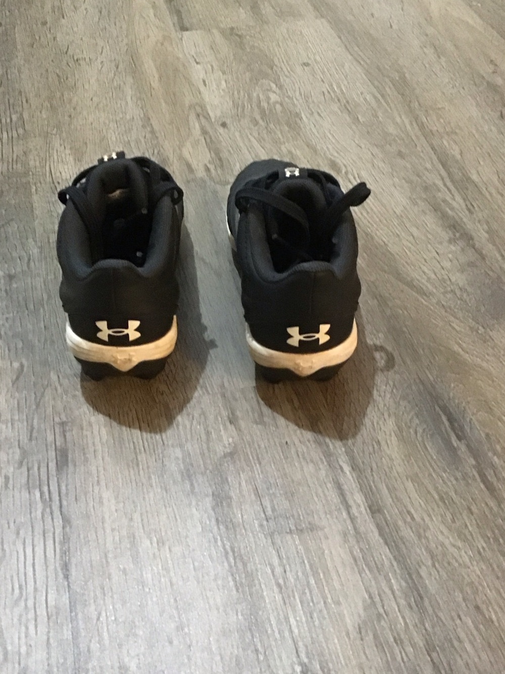 Under Armour Kids Black and White Turf Cleats - Picture 3 of 5